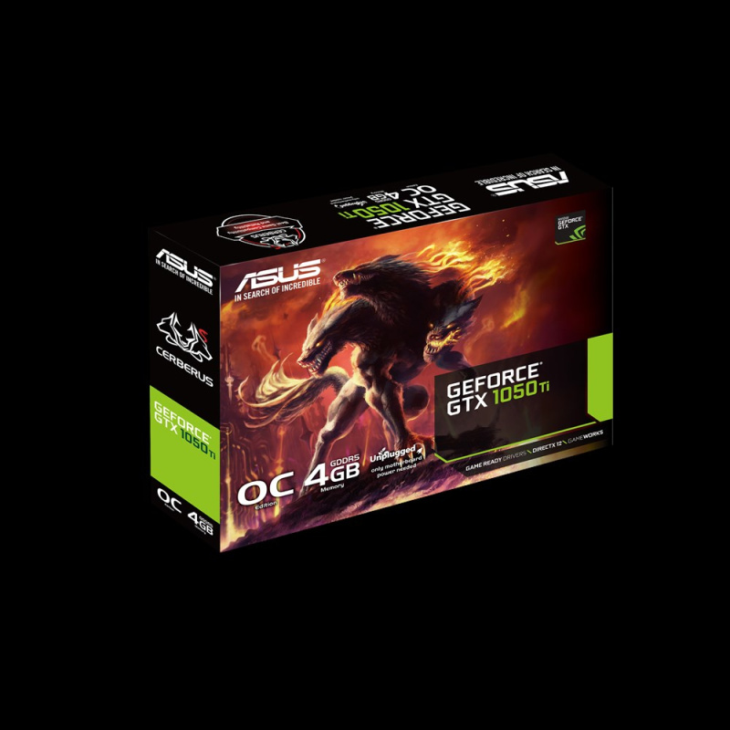 ASUS CERBERUS-GTX1050TI-O4G NVIDIA GeForce GTX 1050 Ti 4 Go GDDR5