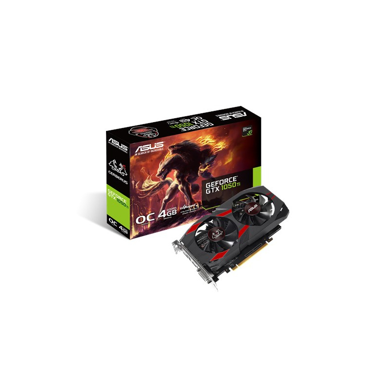 ASUS CERBERUS-GTX1050TI-O4G NVIDIA GeForce GTX 1050 Ti 4 Go GDDR5