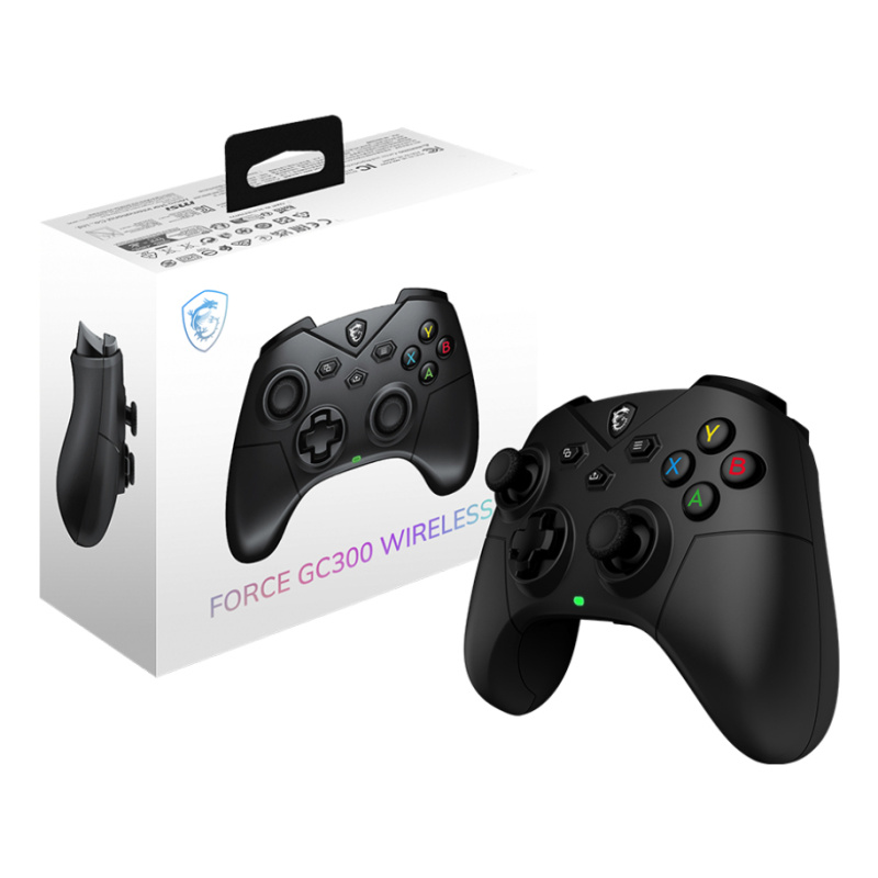 MSI FORCE GC300 WIRELESS Noir USB 2.0 Manette de jeu Analogique PC