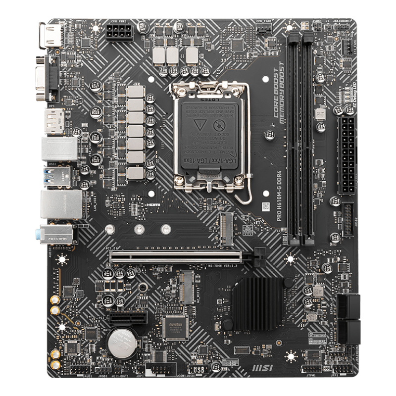 MSI PRO H610M-G DDR4 carte mère Intel H610 LGA 1700 micro ATX