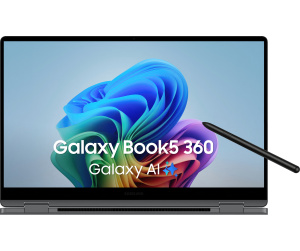 Samsung Galaxy Book5 360 Intel Core Ultra 7 256V Ordinateur portable 39,6 cm (15.6") Écran tactile Full HD 16 Go LPDDR5x-SDRAM 512 Go SSD Wi-Fi 7 (802.11be) Windows 11 Pro Gris