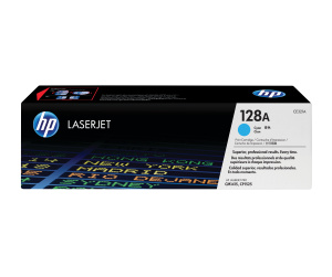 HP 128A toner LaserJet cyan authentique