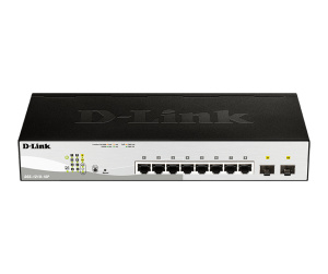 D-Link DGS-1210-10P commutateur réseau Géré L2 Gigabit Ethernet (10/100/1000) Connexion Ethernet, supportant l'alimentation via ce port (PoE) 1U Noir