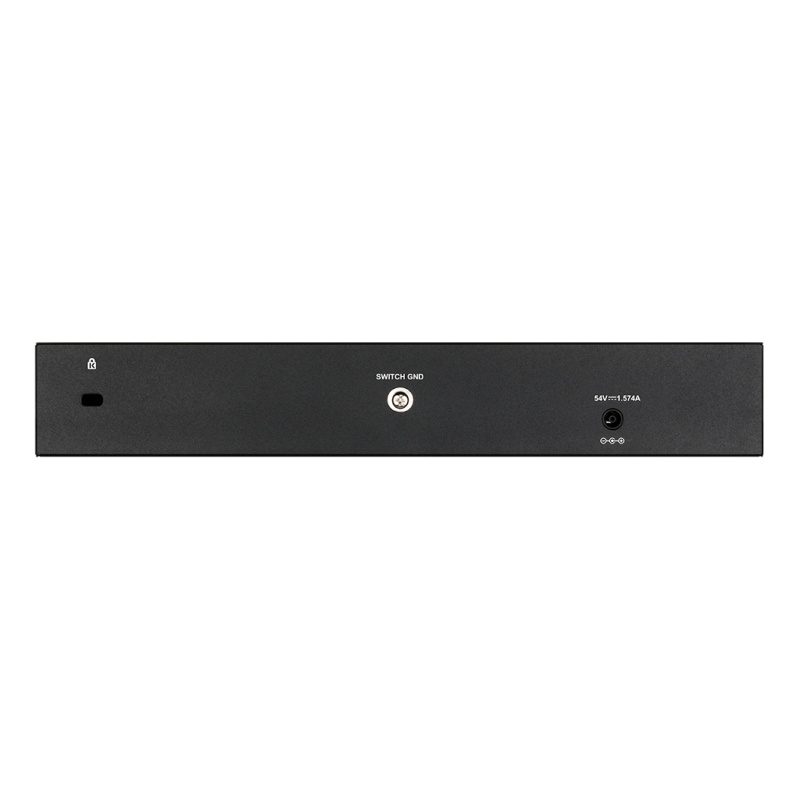 D-Link DGS-1210-10P commutateur réseau Géré L2 Gigabit Ethernet (10/100/1000) Connexion Ethernet, supportant l'alimentation via ce port (PoE) 1U Noir