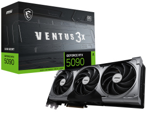 MSI VENTUS GEFORCE RTX 5090 32G 3X OC carte graphique NVIDIA 32 Go GDDR7