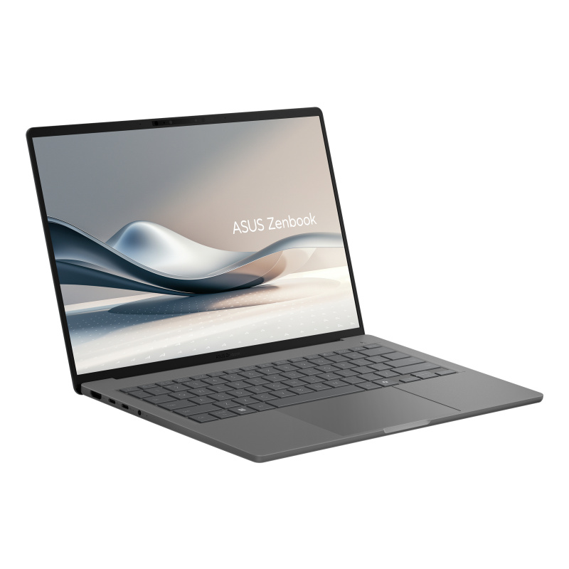 ASUS Zenbook A14 UX3407QA-QD343X Qualcomm Snapdragon X1-26-100 Ordinateur portable 35,6 cm (14") WUXGA 32 Go LPDDR5x-SDRAM 1 To SSD Wi-Fi 6E (802.11ax) Windows 11 Pro Gris