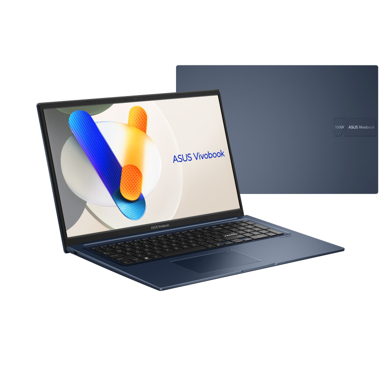 ASUS Vivobook 17 P1704VA-AU766X Intel® Core™ i3 i3-1315U Ordinateur portable 43,9 cm (17.3") Full HD 8 Go DDR4-SDRAM 512 Go SSD Wi-Fi 6 (802.11ax) Windows 11 Pro Bleu
