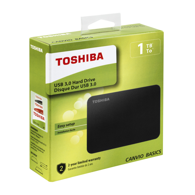 Toshiba Canvio Basics disque dur externe 1 To Noir