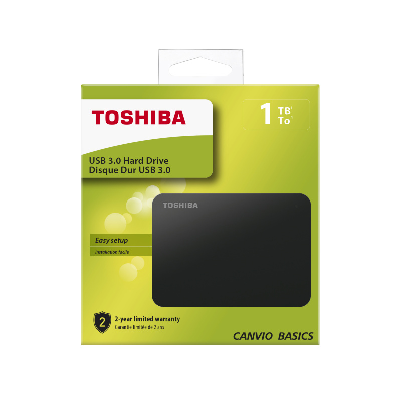 Toshiba Canvio Basics disque dur externe 1 To Noir