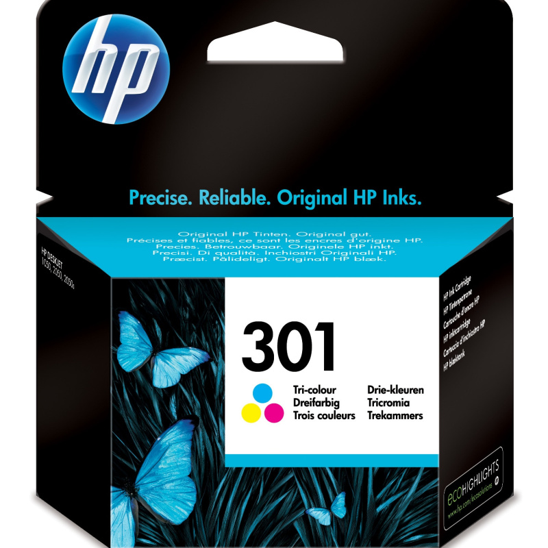 HP 301 cartouche d'encre trois couleurs authentique