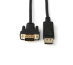 Microconnect DP-VGA-MM-200 câble vidéo et adaptateur 2 m DisplayPort VGA (D-Sub) Noir