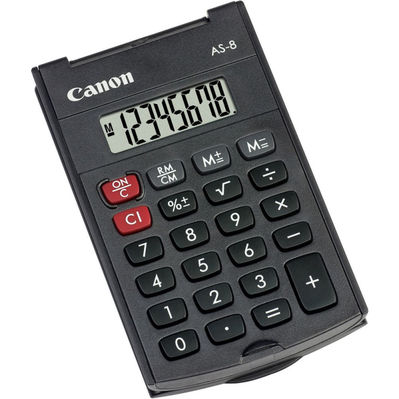 Canon AS-8 calculatrice Poche Calculatrice à écran Gris