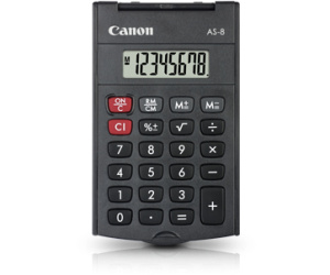 Canon AS-8 calculatrice Poche Calculatrice à écran Gris