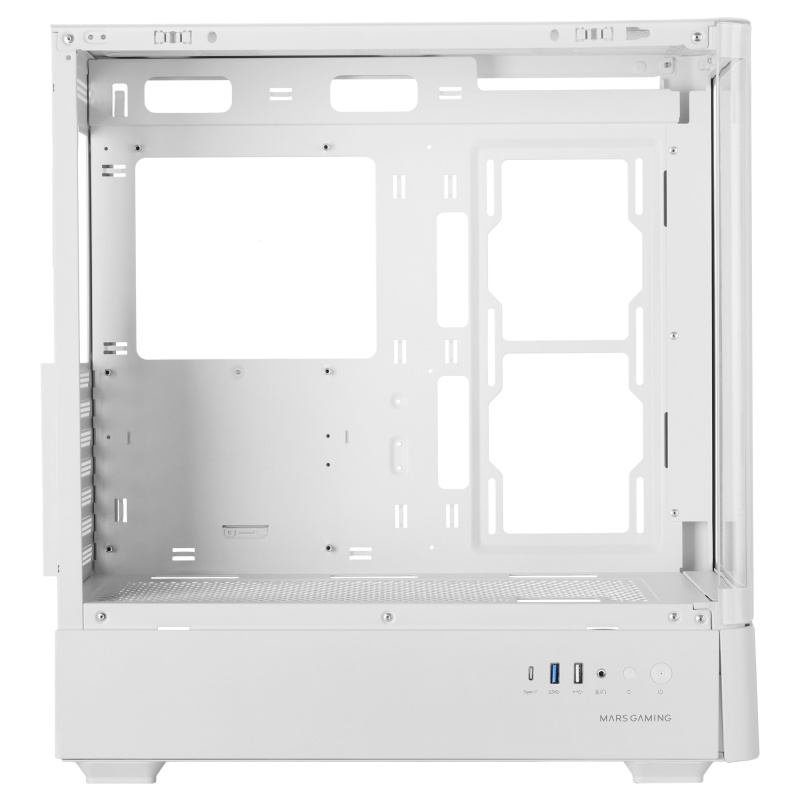Mars Gaming MCLCDPROW unité centrale Midi Tower Blanc
