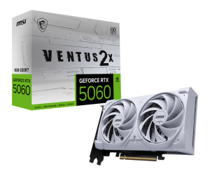 MSI GeForce RTX 5060 8G VENTUS 2X OC WHITE NVIDIA 8 Go GDDR7