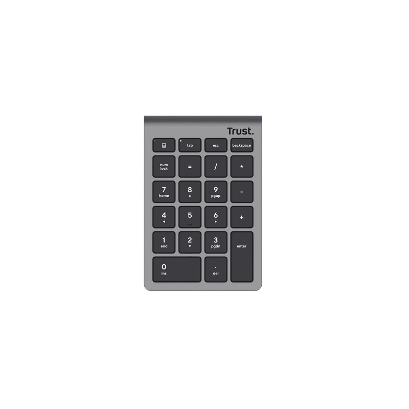 Trust Xalas clavier numérique PC portable/de bureau RF sans fil Argent