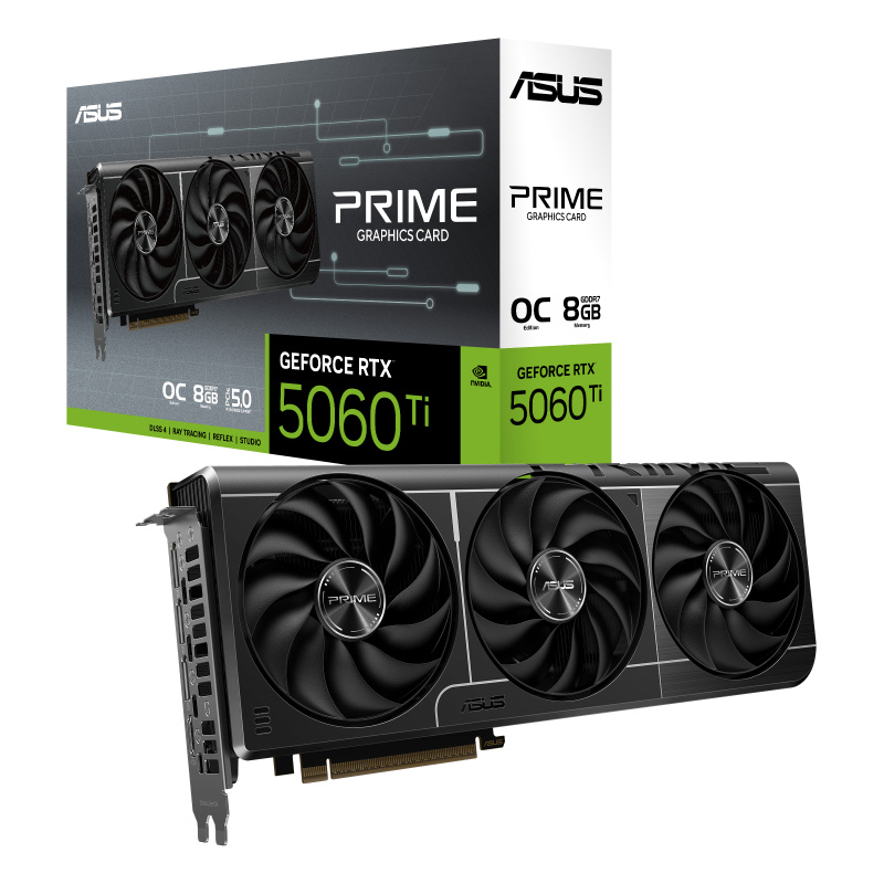 ASUS Prime -RTX5060TI-O8G NVIDIA GeForce RTX 5060 Ti 8 Go GDDR7