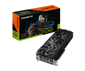 GIGABYTE GeForce RTX 5080 WINDFORCE OC SFF 16G Carte Graphique - 16 Go GDDR7, 256 bits, PCI-E 5.0, 2670MHz Fréquence du Cœur, 3 x DP 2.1a, 1 x HDMI 2.1b, GV-N5080WF3OC-16GD