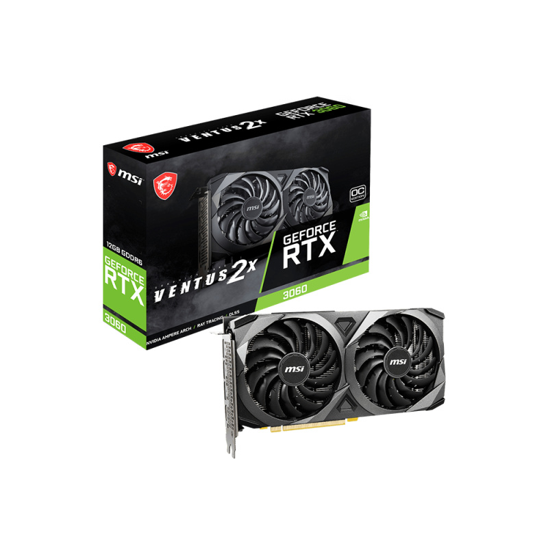MSI VENTUS GeForce RTX 3060 2X 12G OC NVIDIA 12 Go GDDR6