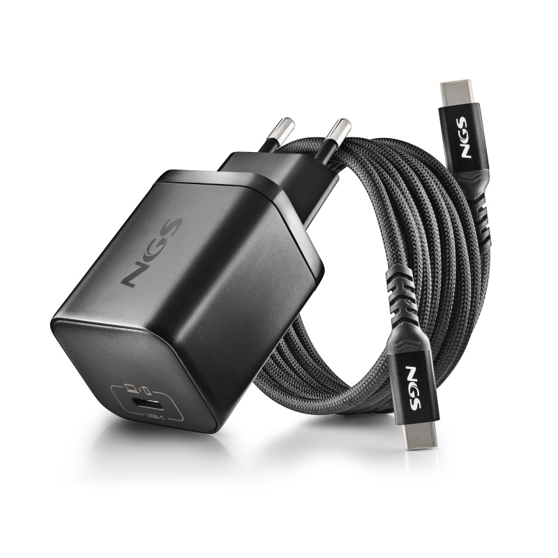 NGS BUD 65W-L Universel Noir Secteur Charge rapide Intérieure