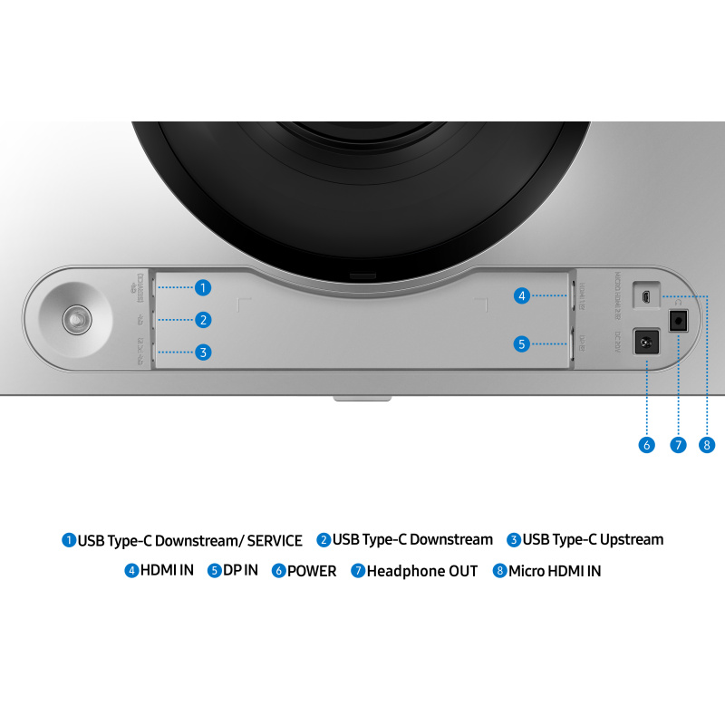 Samsung S49DG910SU écran plat de PC 124,5 cm (49") 5120 x 1440 pixels Dual QHD OLED Argent