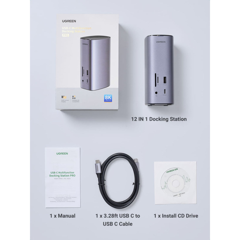 Ugreen Revodok Pro 312 10000 Mbit/s Gris