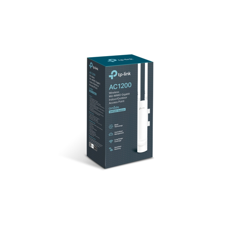 TP-Link Omada EAP225-Outdoor 1200 Mbit/s Blanc Connexion Ethernet, supportant l'alimentation via ce port (PoE)
