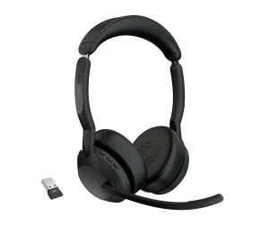 Jabra Evolve2 55 Casque Sans fil Arceau Bureau/Centre d'appels USB Type-C Bluetooth Socle de chargement