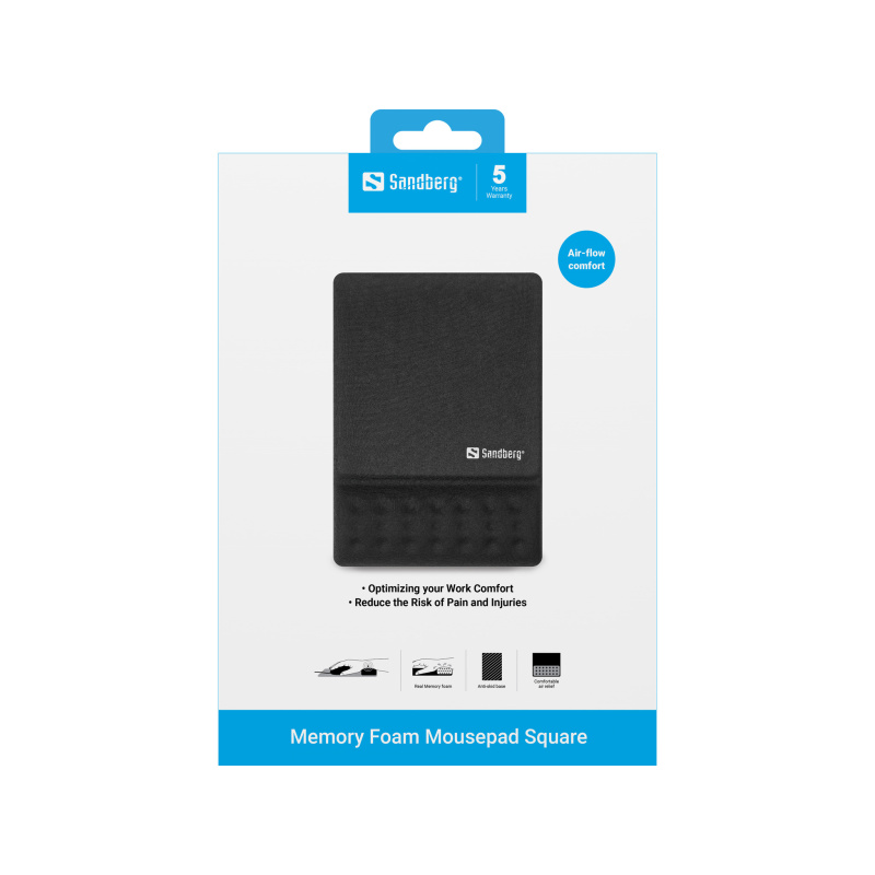 Sandberg 520-38 tapis de souris Noir