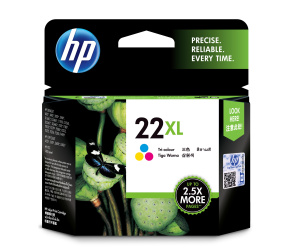 HP 22XL cartouche d'encre 1 pièce(s) Original Rendement élevé (XL) Cyan, Magenta, Jaune