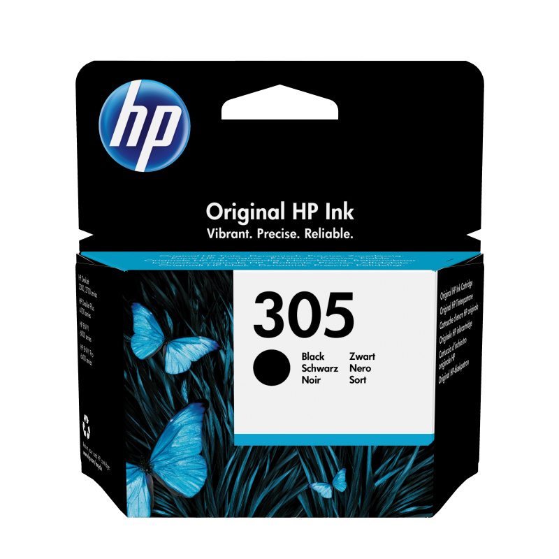 HP Cartouche d’encre noire 305 authentique