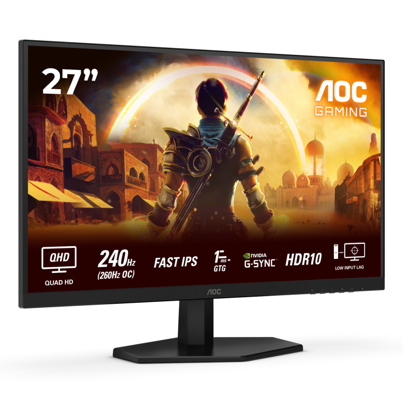 AOC G4 Q27G42ZE écran plat de PC 68,6 cm (27") 2560 x 1440 pixels Quad HD LCD Noir, Rouge