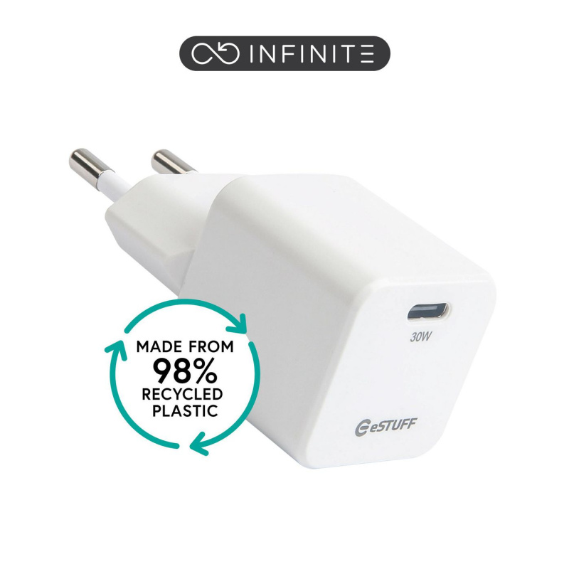 eSTUFF ES637027 chargeur d'appareils mobiles Smartphone Blanc Secteur Charge rapide Intérieure