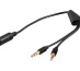 Microconnect AUDAL câble audio 0,4 m 2 x 3.5mm 3,5mm Noir