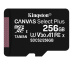Kingston Technology Canvas Select Carte micSDXC Plus 100R A1 C10 de 256 Go + ADP