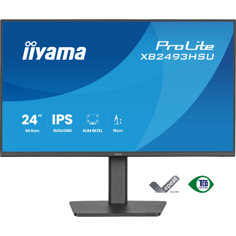 iiyama ProLite XB2493HSU-B1 écran plat de PC 60,5 cm (23.8") 1920 x 1080 pixels Full HD LED Noir
