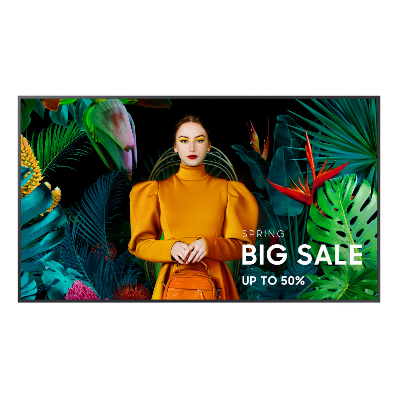 Samsung QM75C Écran plat de signalisation numérique 190,5 cm (75") LCD Wifi 500 cd/m² 4K Ultra HD Noir Tizen 24/7