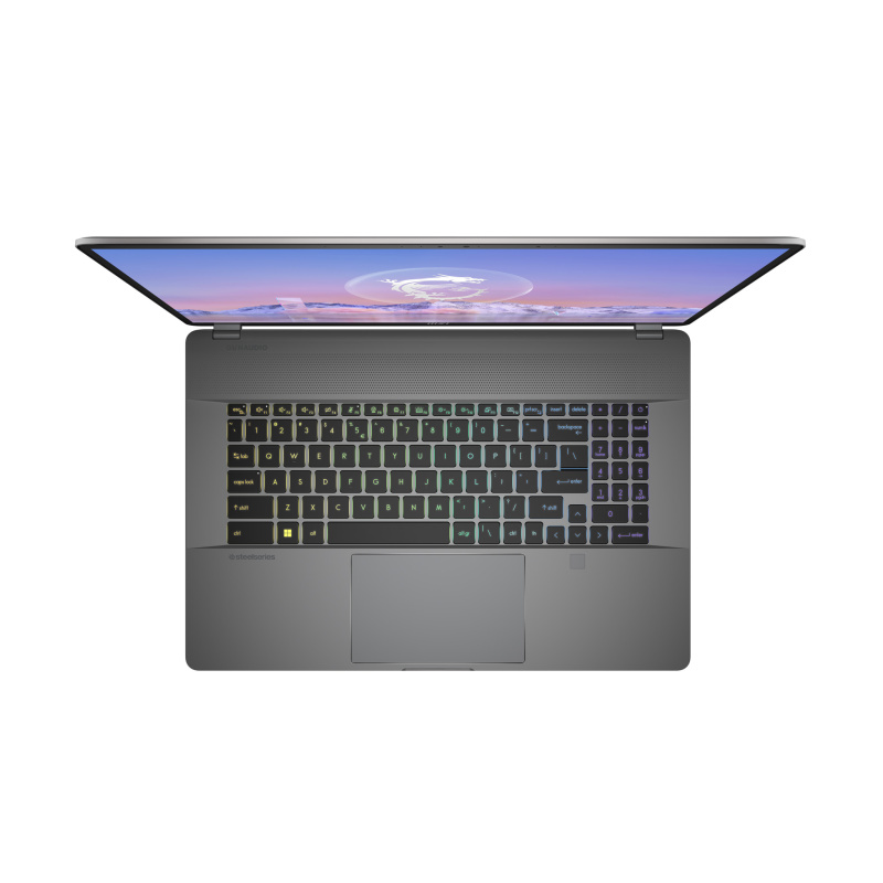 MSI Creator Z17 HX Studio A13VGT-005FR Intel® Core™ i9 i9-13950HX Ordinateur portable 43,2 cm (17") Écran tactile Quad HD+ 64 Go DDR5-SDRAM 2 To SSD NVIDIA GeForce RTX 4070 Wi-Fi 6E (802.11ax) Windows 11 Pro Gris