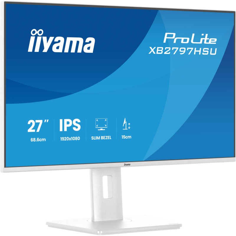iiyama ProLite XB2797HSU-W1 écran plat de PC 68,6 cm (27") 1920 x 1080 pixels Full HD LED Blanc