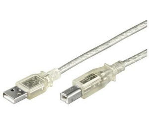 Microconnect USBAB2T câble USB USB 2.0 2 m USB A USB B Transparent