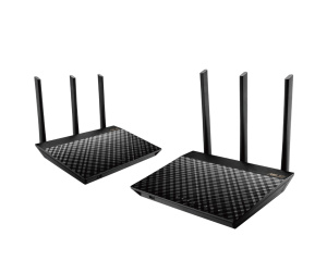 ASUS AiMesh AC1900 routeur sans fil Gigabit Ethernet Bi-bande (2,4 GHz / 5 GHz) Noir