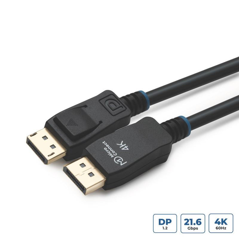 Microconnect MC-DP-MMG-200 câble DisplayPort 2 m Noir