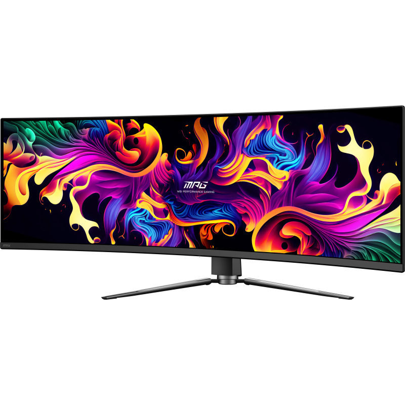 MSI MPG 491CQPX QD-OLED écran plat de PC 124,5 cm (49") 5120 x 1440 pixels Dual QHD Noir