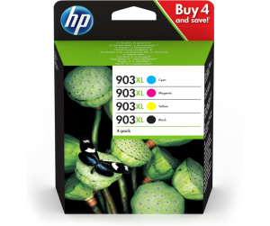 HP 903XL cartouche d'encre 4 pièce(s) Original Rendement élevé (XL) Noir, Cyan, Magenta, Jaune