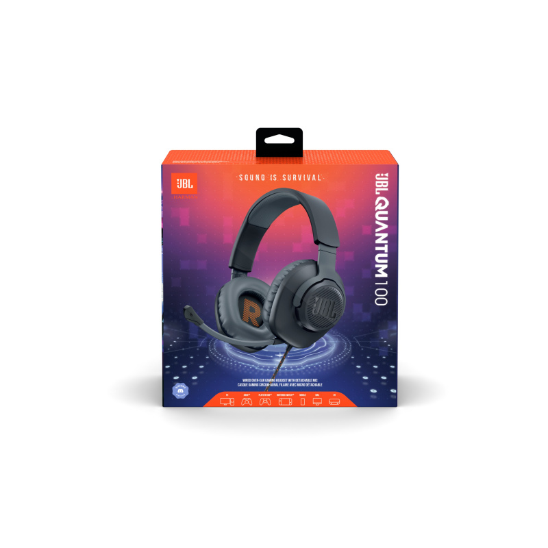 JBL Quantum 100 Écouteurs Avec fil Arceau Jouer Noir