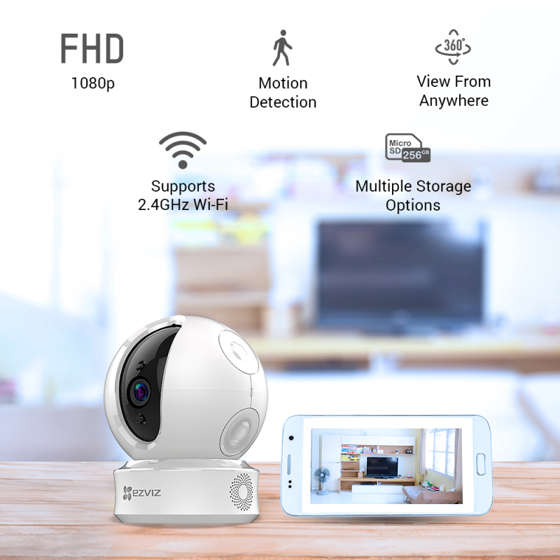 EZVIZ C6C FHD Dôme Caméra de sécurité IP Intérieure 1920 x 1080 pixels Au plafond/à poser
