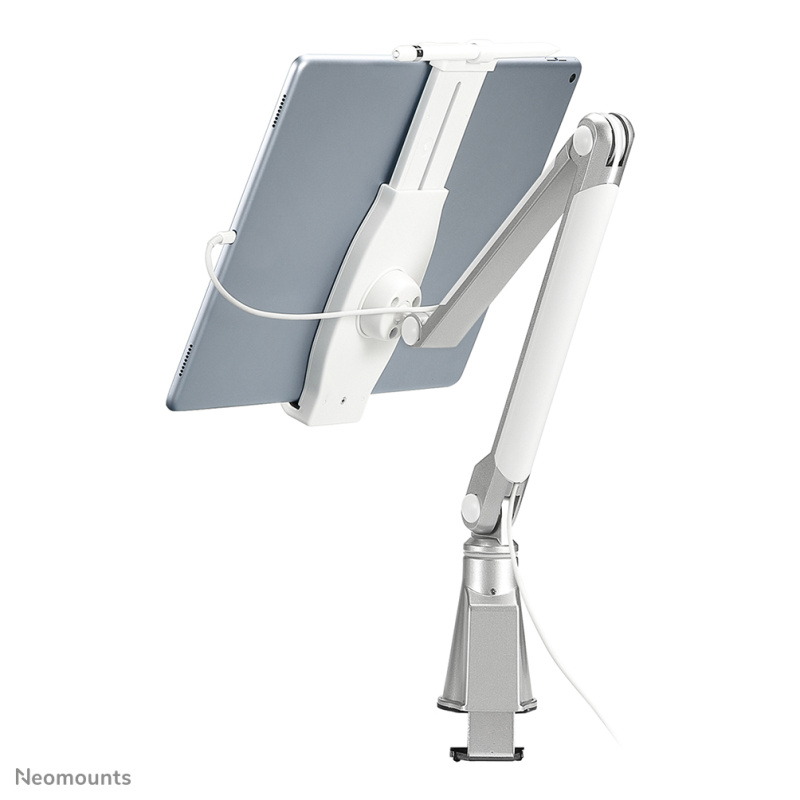 Neomounts TABLET-D100SILVER Porte-tablette à pince pour bureau 4.7-12.9" - universel - orientable