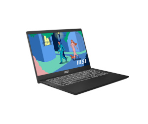 MSI Modern 14 C7M-427XFR AMD Ryzen™ 7 7730U Ordinateur portable 35,6 cm (14") Full HD 16 Go DDR4-SDRAM 512 Go SSD Wi-Fi 6E (802.11ax) DOS gratuit Noir