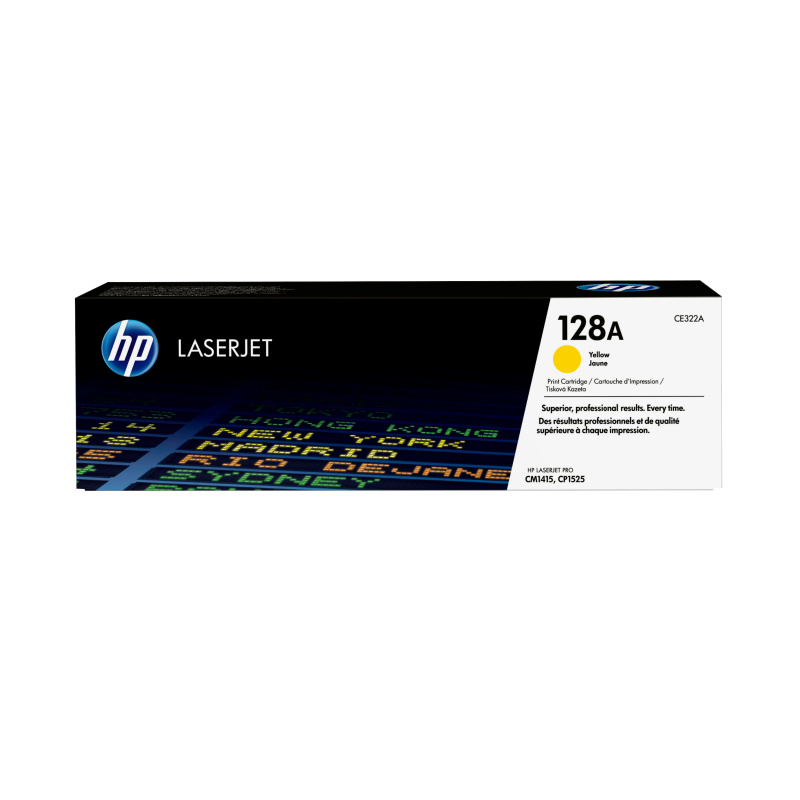 HP 128A toner LaserJet jaune authentique