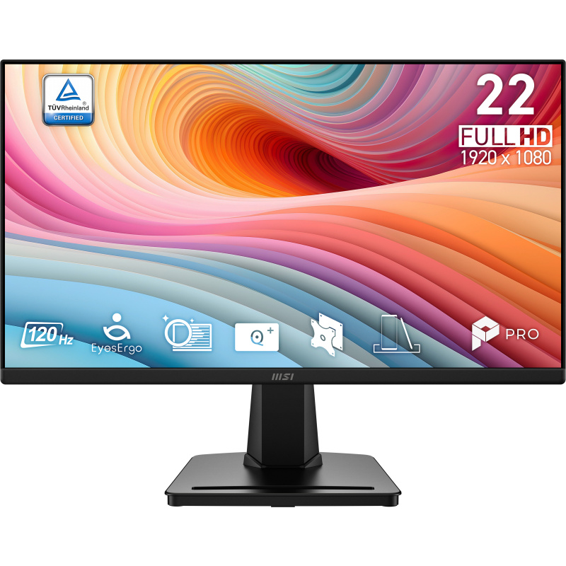 MSI PRO MP225 E12VL écran plat de PC 54,5 cm (21.4") 1920 x 1080 pixels Full HD Noir